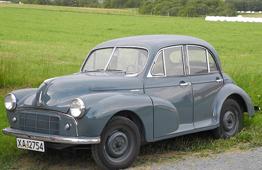 Olaf Engvig's Morris Minor named greyhound